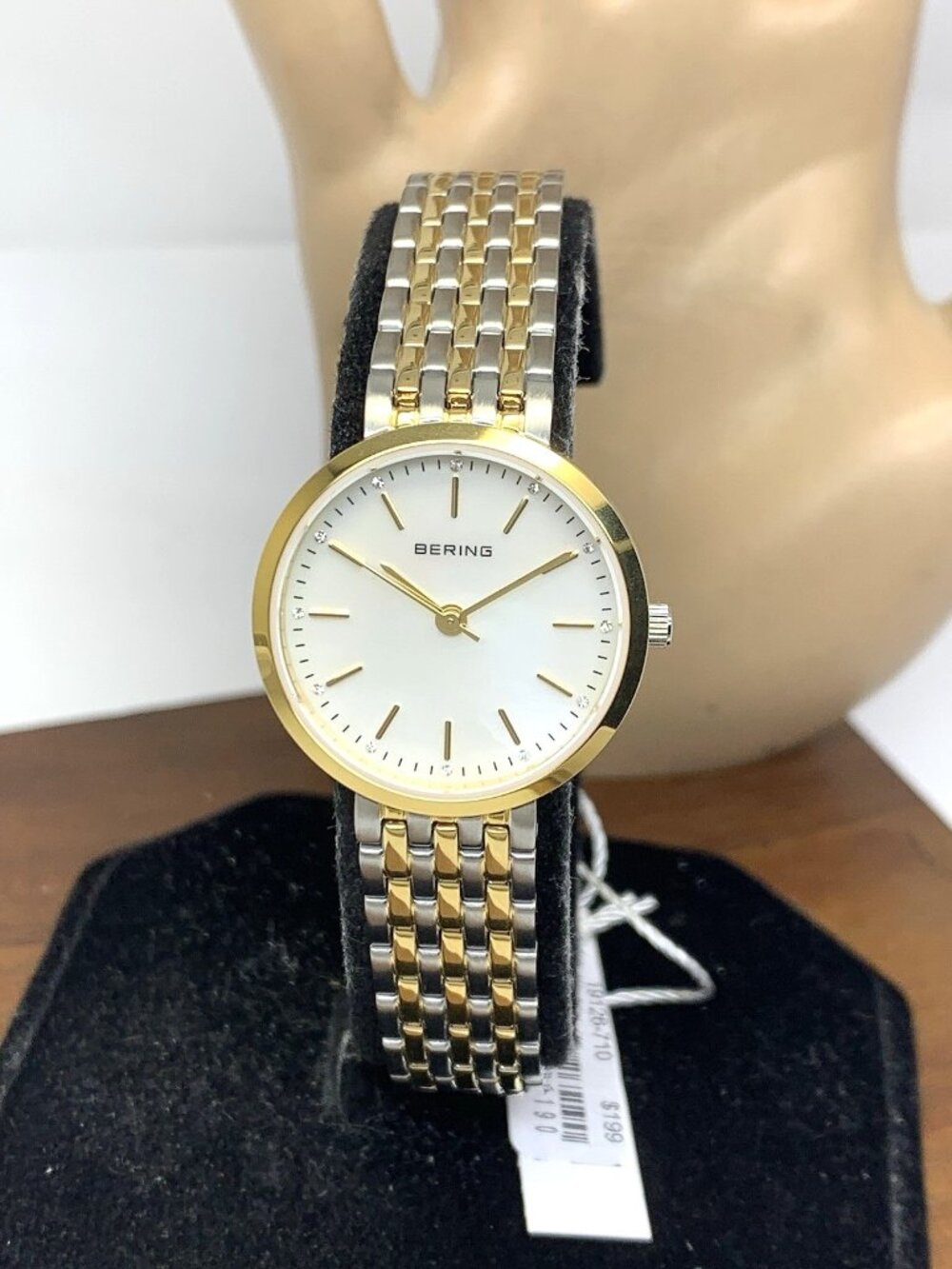 Bering Women's Watch 19126-710 Quartz Mother of Pearl Dial Two Tone Steel 26mm